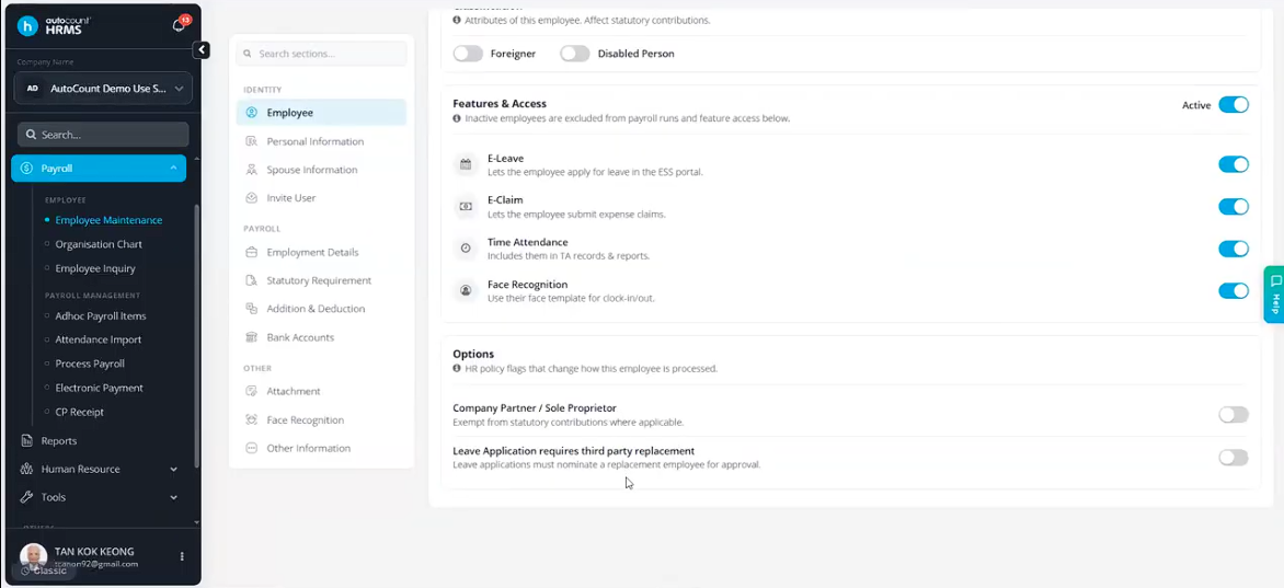 Bulk access settings